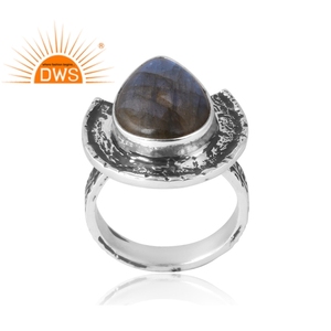 Stylish Selling 925 Sterling Silver Natural <b>Labradorite</b> Gemstone <b>Ring</b> Custom Jewelry For Women Gift For Her - Product Image 1