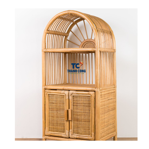 Meilleures ventes Meilleur cadeau pour enfants Armoire en rotin avec porte Rangement de jouets pour enfants Armoires en rotin Chambre à coucher Meubles pour enfants Écologique - Product Image 3