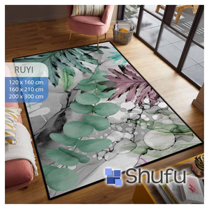 Alfombras y Conjuntos de Alfombras Shufu para Oficina en Casa, Suaves y Cómodas, Antideslizantes, de Poliéster, Pelo Medio, Diseño Abstracto, Hechas a Máquina - Product Image 5