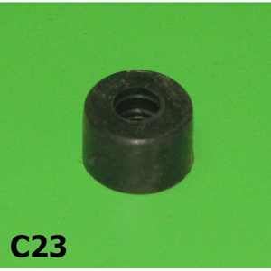 Rubber <b>spacer</b> for front aluminium floor runner Lambretta C + LC + D + LD + LI S1 125cc - Product Image 2