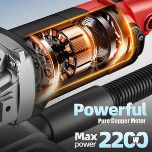 Meuleuse électrique à trois axes de 4 pouces pour surfaces en béton, pour le ponçage des sols, des murs et des plafonds - Product Image 4