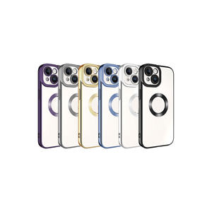 Coque en silicone bleu marine Netzy SAFA Omega pour iPhone 15 11Pro 14 Plus - Protection de l'appareil photo et fenêtre pour le logo - Product Image 2