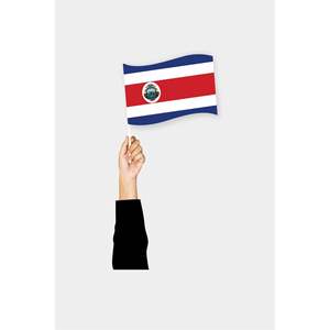 Drapeau portable du Costa Rica pour utilisation en extérieur - Product Image 1