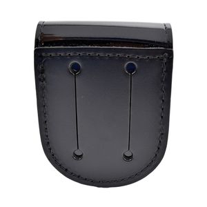 Bolsa de esposas portátil personalizable de alta calidad, funda táctica hecha a mano de cuero de vaca curtido vegetal para uso de seguridad - Product Image 3