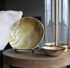 Cuencos de cuerno increíbles, decoración del hogar, vajilla de cuerno, cuencos de ensalada de Pasta, acabado Natural, cuencos de decoración para mezclar y servir ensaladas de colores - Product Image 2