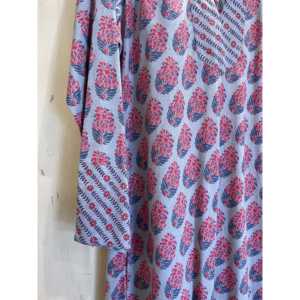 Vestido Floral Transpirable de Verano con Tirantes Finos, Fruncido, Elegante, para Oficina, Largo hasta la Rodilla, Tallas XS-XL-3XL - Product Image 3