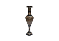 Vases à fleurs en laiton de haute qualité, robustes, gravés et embossés, taille et couleur personnalisables, écologiques et légers