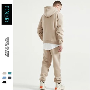 Fabricant de survêtements personnalisés Designer de haute qualité Sweats à capuche épais et pantalons de survêtement amples Ensemble de survêtements pour hommes - Product Image 4