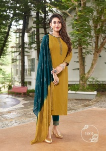 Dernières Kurtis pour femmes en viscose fantaisie, design Dolby, broderie lourde, pour pantalon, dupatta, soirées formelles, indiennes, pakistanaises - Product Image 2