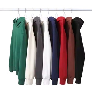 Nouveau poids lourd 350 GSM pull à capuche coton Polyester plaine impression broderie sans chaîne polaire Streetwear pour sweat à capuche d'hiver - Product Image 5
