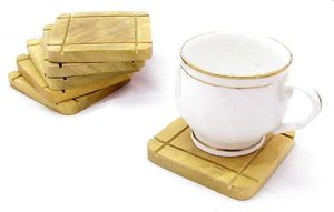 <b>Protection</b> Wooden Coaster Lightweight Handmade Bohemian Style Eco-Friendly <b>Table</b> Coaster High End Quality Customized Packaging - Product Image 4