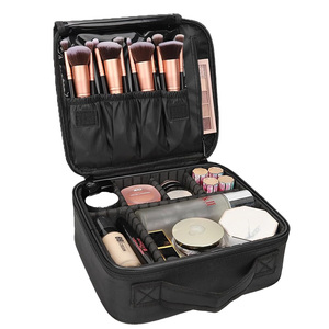 Bolsa de cosméticos organizadora de compartimento bonito portátil para mujeres y niñas, bolsa de viaje para brochas de maquillaje con almacenamiento conveniente - Product Image 4