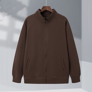 Logotipo impreso personalizado bordado Waffle cuello cárdigan sudadera chaqueta nuevo invierno forrado cremallera Sudadera con capucha Terry DDP envío - Product Image 5