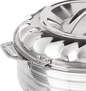 New Factory Arrival Stainless Steel Kitchen <b>Food</b> Pot Set Classic Design Double Wall <b>Insulated</b> Hot Pot Casseroles Metal Material - Product Image 5