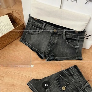 Shorts de Mezclilla de Algodón de Verano para Mujer, Estilo Japonés, de Alta Calidad, Transpirables, de Cintura Alta, Lavado Decolorado, Estilo Urbano - Product Image 3