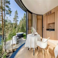 Concept Tiny Open Floor Modern Movable Container Philippines Homes Cyrcle 30 20m2 10ft x 12ft Maison de piscine préfabriquée