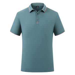 T-shirt de golf à séchage rapide de haute qualité pour hommes personnalisé de couleur unie style polo coupe ample grande taille approvisionnement d'usine haut vierge - Product Image 4