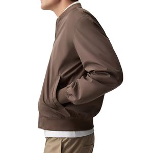 Haute qualité hommes col montant Bomber veste automne/hiver coupe-vent fermeture à glissière mince Style décontracté usine solide enduit - Product Image 2