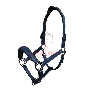 Bride de cheval en cuir de style anglais équestre professionnel avec licou fait à la main en cuir durable idéal pour la piste d'entraînement - Product Image 1