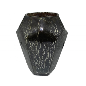 Vases à fleurs décoratifs multi-usages en verre noir brillant, faits à la main, pour la décoration de la maison ou les décorations de fête, vente en gros sur mesure - Product Image 1