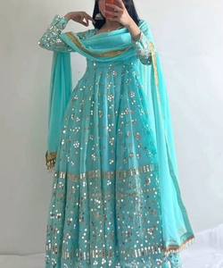 Mesdames Coton Reyon Kurtis Dernier Design de Mode Veste Anarkali Dupatta pour Femmes Indien Pakistanais Vente en Gros Robe ApparelGarment - Product Image 2