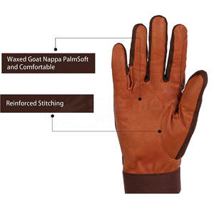 ถุงมือขี่ม้าหนังดีไซน์ใหม่ถุงมือขี่ม้าแบบมืออาชีพน้ำหนักเบา - Product Image 2