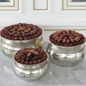 Luxueux nouveau bol de service de chocolat et de dattes élégant japonais derniers accessoires de cuisine ronds de concepteur bols de service de nourriture - Product Image 2