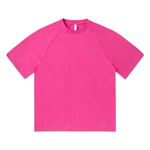 OEM personalizado color sólido camisetas de manga corta para hombres y mujeres marca de moda suelta de manga corta Camiseta de verano para hombres - Product Image 4