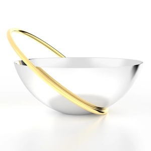 Bol à chocolat en métal chic et unique avec finition antique argentée pour exposer des chocolats à la maison ou lors d'événements de célébration - Product Image 1