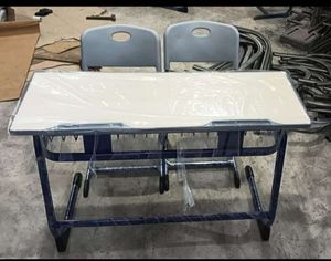 Juego de muebles de aula inteligente de plástico moderno de primera calidad, escritorio y silla duraderos para estudiantes para uso en exteriores y parques - Product Image 3