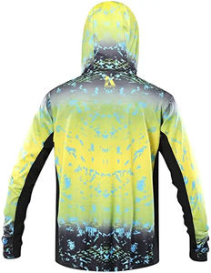 Traje de pesca con capucha de manga larga XL para hombre, de secado rápido, resistente a los rayos UV UPF50, transpirable, impermeable, OEM, ODM, técnicas impresas - Product Image 6