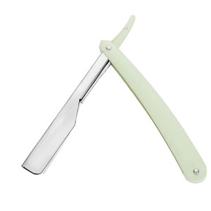 Afeitadora Manual profesional personalizada, maquinilla de afeitar plegable afilada de acero inoxidable con borde recto con cuchilla - Product Image 1