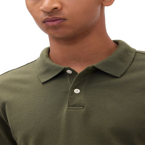 Chemises polo pour hommes en coton piqué en gros, manches courtes, coupe classique, t-shirt décontracté, logo personnalisé, tee-shirt de golf, tee-shirt de tennis - Product Image 2