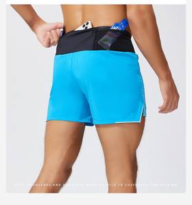 Pantalones cortos para correr 2 en 1 para hombre, ropa interior para hombre, pantalones cortos deportivos divididos de secado rápido, pantalones cortos de gimnasio con logotipo personalizado, envío DDP - Product Image 2