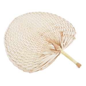 Abanico de hoja de palma tropical, decoración natural tejida a mano para ceremonia de playa y eventos de verano, abanico de Palma hecho a mano/abanico de mano de Bambú - Product Image 4