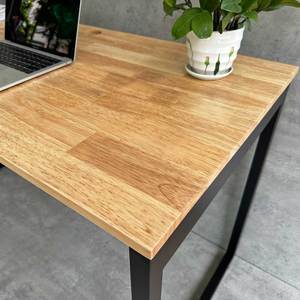 โต๊ะทำงานสำนักงานสมัยใหม่ ดีไซน์มินิมอล 120x60 ซม. ไม้ยางพารา ขาเหล็ก HBSL030 - Product Image 6