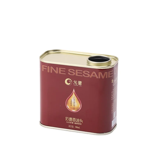 Boîtes en métal de 500 ml pour huile d'olive avec couvercle en plastique, forme rectangulaire, impression possible, en fer blanc pour produits alimentaires - Product Image 5