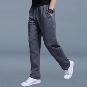 Professional <b>Men's</b> Casual Straight Slim Fit Canvas Jogger Pants <b>Elastic</b> Waist Breathable Waterproof Heavyweight <b>Trousers</b> - Product Image 6