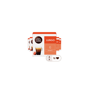 กาแฟรสเต็มรูปแบบโดยไม่ต้องเตะจาก Nescafe Dolce Gusto Lungo decaffeinato 112g - Product Image 1