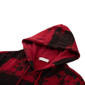 Sweat à capuche tie-dye en coton mélangé, de qualité supérieure, entièrement personnalisé, style nouveau, robuste, prix abordable, pour hommes. - Product Image 4