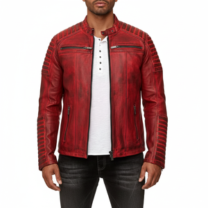 Ready To Ship <b>Men</b> Women Original Cowhide And Sheep Leather <b>Jacket</b> Regular <b>Slim</b> <b>Fit</b> Casual Outwear Winter <b>Jackets</b> OEM Available - Product Image 1