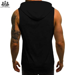 เสื้อฮู้ดแขนกุดสำหรับผู้ชายสำหรับฤดูหนาวแบบ OEM |   เสื้อกล้ามออกกำลังกายผ้าฝ้ายแท้ 100% |   ผู้ผลิตขายส่ง - Product Image 2