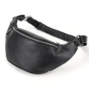 Sac de ceinture pour hommes sacs de messager en cuir de vachette pleine fleur petite pochette sac de poitrine en cuir à bandoulière - Product Image 3
