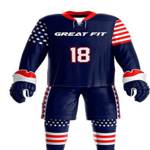 100% uniforme de hockey sobre hielo cómodo de secado rápido bajo MOQ ropa deportiva - Product Image 1