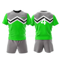 Seragam Rugby Lengan Pendek Poliester 100% Berkualitas Tinggi Terlaris Ukuran Besar Unisex Nyaman Bernapas Cepat Kering