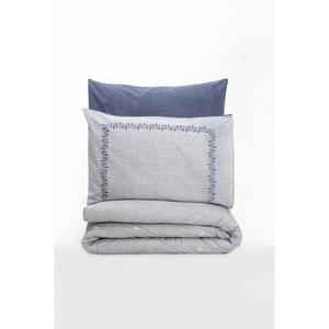 Ensemble de housse de couette simple bleu marine Nitsa modèle de boîte en coton gratuit - Product Image 3