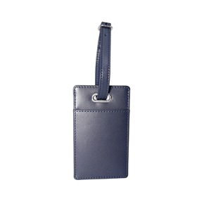 Étiquette de bagage personnalisée en cuir véritable moderne pour passeport, étiquette d'identification de voyage personnalisée avec sangle, logo OEM - Product Image 1