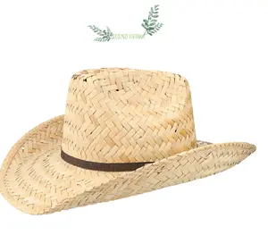 منتج للصيف بيع بالجملة-قبعة صيد من القش مصنوعة من مواد طبيعية في فيتنام