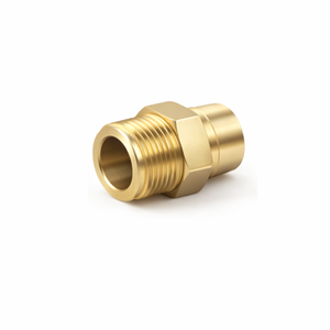 LONGXIN Raccord en laiton BSPT R 1-1/2 pouce -11 filetage mâle, embout de tuyau, bouchon, HEX 55mm L=91mm.JTSP-112PM - Product Image 1
