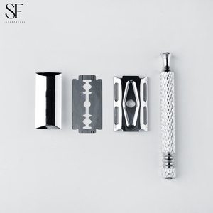 Safety <b>Razor</b> Daily <b>Men</b> Manual Vintage Shaving Blade <b>Razor</b> 1pcs Handle & 1pcs Double Edge Blade - Product Image 4